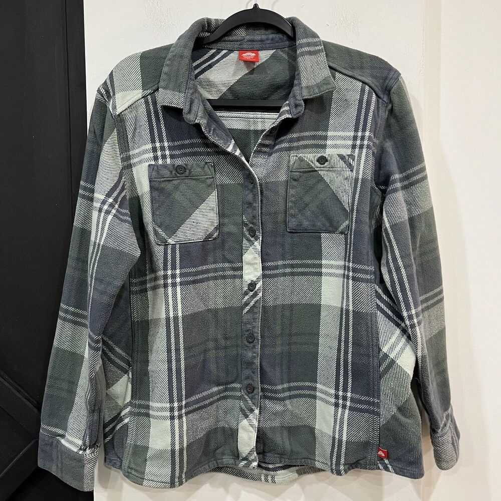 Eastern Mountain Sports Women’s Thick Flannel Shirt Shacket Outdoor XL Cotton